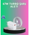 67 Watt Güçlü Turbo Şarj Aleti Samsung Note 10 Note 20 Uyumlu