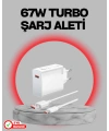 67 Watt Turbo Destekli Şarj Cihazı Honor 50 70 90 Uyumlu