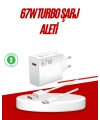 67 Watt Type C Hızlı Şarj Cihazı Huawei P30 P40 Mate 20 Pro Uyumlu