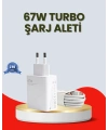 67 Watt Ultra Hızlı Şarj Adaptörü  Redmi 9 10 12C Uyumlu