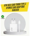 67W Turbo Hızlı Şarj Adaptörü ve Type-C Kablo Güvenli Şarj Teknolojisi
