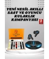 7 Kordonlu Akıllı Saat Ve  Kulaklığı ANC Özelliği Kulak İçi Mikrofonlu Sesli Görüşme