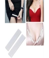 72 Adet Çift Taraflı Transparan Dekolte Kapatıcı Yapışkan  Paça Boyu Düzeltici -Askılı Elbise Bandı