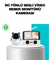 720P Bebek Kamerası Uzaktan Kontrollü Gece Görüşlü Monitör