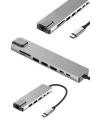 8 Portlu Macbook Çevirici Type C Hub  SD TF USB Çoğaltıcı Ethernet