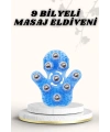 9 Bilyeli Masaj Eldiveni Giyilebilir Plastik Vücut Sıkılaştırıcı