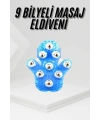 9 Bilyeli Masaj Eldiveni Tüm Vücut Masajına Uygun Kafa Masaj Aleti