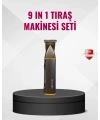 9’u 1 Arada Çoklu Bakım Tıraş Seti Profesyonel Saç Sakal Kesme