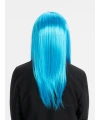 Açık Mavi Renk Uzun Düz Parti Peruğu