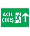 Acil Çıkış Uyarı Levhası 17,5x25 KOD:943
