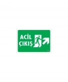 Acil Çıkış Uyarı Levhası 17,5x25 KOD: 946