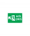 Acil Çıkış Uyarı Levhasi 25x35 KOD: 947