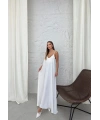 Aerobin uzun elbise beyaz pt