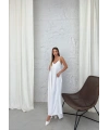 Aerobin uzun elbise beyaz pt