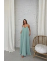 Aerobin uzun elbise çağla yeşili pt