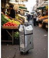 Ağır Yük Taşımaya Uygun Tekerlekli Market ve Pazar Çantası