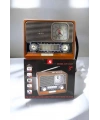 Ahşap Görünümlü Retro Bluetooth Radyo USB,AUX Ve SD Kart Girişli