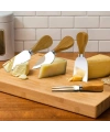Ahşap Saplı 4 lü Peynir Bıçağı Seti