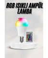 Akıllı RGB Led Ampul Led Uzaktan Kumandalı Renk Değiştiren Ampul