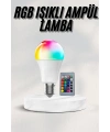 Akıllı RGB Led Ampul Led Uzaktan Kumandalı Renk Değiştiren Ampul