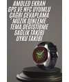 Akıllı Saat 1.5 Inç Amoled Ekran Çift Kordonlu GPS NFC Uyumlu