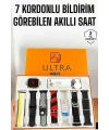 Akıllı Saat 7 Farklı Kordonlu Arama Cevaplayan Bildirim GPS Özelliği