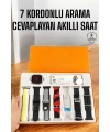 Akıllı Saat 7 Kordonlu Bildirim Görebilen Metal Kordon GPS Özelliği