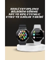 Akıllı Saat Amoled Ekran Bluetooth Bağlantılı Sesli Görüşme Nabız Ölçer