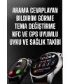 Akıllı Saat Bildirim Görme Amoled Ekran GPS Uyumlu Sesli Görüşme