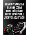 Akıllı Saat Bildirim Görme Amoled Ekran GPS Uyumlu Sesli Görüşme