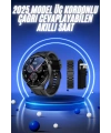 Akıllı Saat Yeni Nesil Üç Kordonlu Nabız Ölçer Çağrı Cevaplama