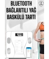 Akıllı Tartı Dijital Baskül Yağ Su Kas Vücut Kitle Kilo Ölçer Tartı