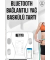 Akıllı Tartı Dijital Baskül Yağ Su Kas Vücut Kitle Kilo Ölçer Tartı