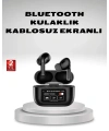 Aktif Gürültü Engelleme (ANC) Kablosuz Bluetooth Kulaklık – Dijital Ekranlı, Dokunmatik ve Uzun Pil Ömürlü