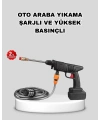 Akülü Araba Yıkama Makinesi 21V Güçlü Basınçlı ve Çift Akülü Taşınabilir