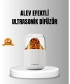 Alev Efektli Ultrasonik Uçucu Yağ Difüzörü 280ml Su Tanklı ve Sessiz Çalışma Özellikli
