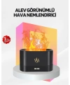 Alev Görünümlü Hava Nemlendirici Kumandalı LED Işıklı Aromatik Difüzör
