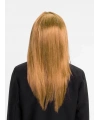 Altın Renk Düz Kesim İçi Astarlı Uzun Parti Peruğu Takma Saç