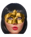 Altın Renk Kostüm Partisi Ekstra Parlak Balo Maskesi 15x10 cm