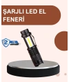 Alüminyum Gövdeli 2000 Lümen Güçlü LED El Feneri