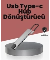 Alüminyum Gövdeli Type‑C HDMI & Ethernet Adaptör – Tak & Çalıştır
