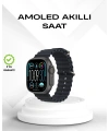 AMOLED Akıllı Saat Bluetooth Arama Su Geçirmez