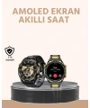 Amoled Ekran Akıllı Saat Uyku Nabız Adım Ölçer Su Geçirmez