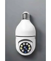 Ampul Görünümlü Güvenlik Kamerası Duylu Wifi Kamerası Dönebilen