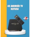 Android TV Box 4K – 2GB RAM 16GB ROM, Kablosuz Wi-Fi Medya Oynatıcı
