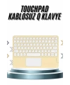 Android ve İOS Uyumlu Bluetooth Klavye Touchpad Slim Kablosuz Wifi Q Klavye