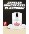 Anneler Gününe Özel Hediye El Rondosu Doğrayıcı Şarjlı Taşınabilir