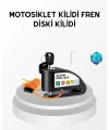 Anti Hırsızlık 110 dB Alarm Disk Fren Kilidi Suya Dayanıklı Çelik Güvenlik Kilidi
