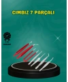 Antistatik 7’li Hassas Cımbız Takımı Manyetik Olmayan Uçlu