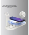 Apple Uyumlu Kablosuz Şarj İstasyonu 4 Cihaz Destekli ve Hızlı Şarjlı